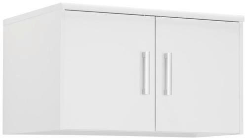 AUFSATZSCHRANK 72/43/54 cm   - Silberfarben/Weiß, KONVENTIONELL, Holzwerkstoff/Kunststoff (72/43/54cm) - Xora