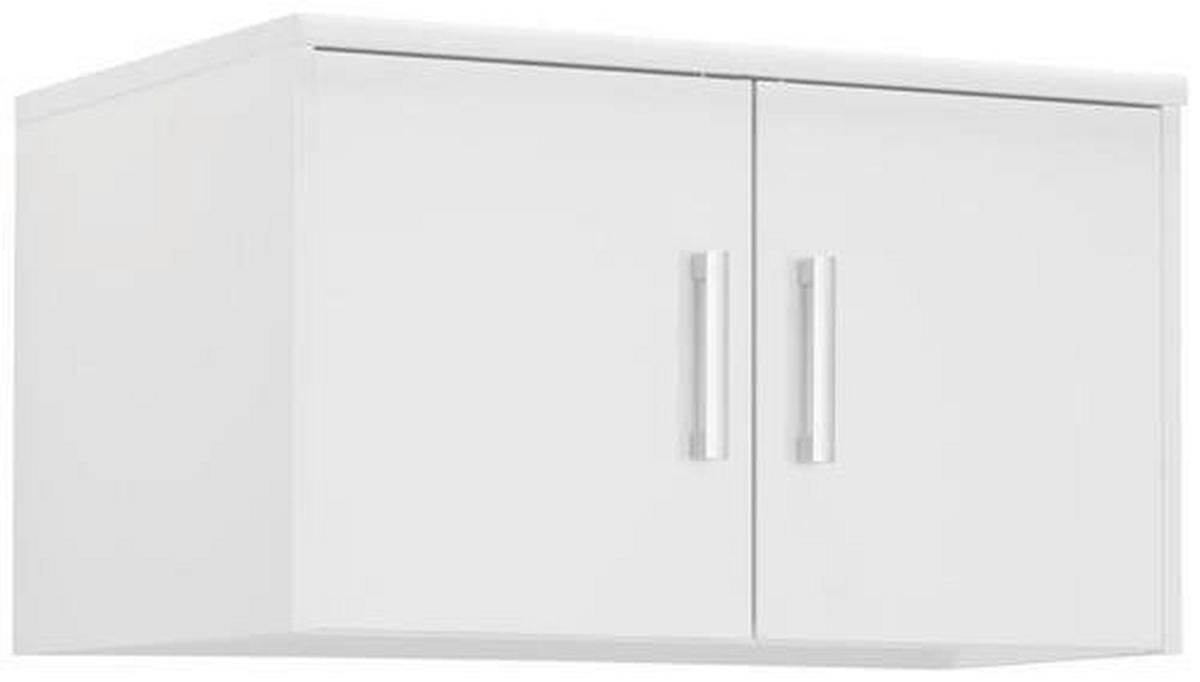 SZEKRÉNYRÁTÉT  - ezüstszínű/fehér, Konventionell, műanyag/faalapú anyag (72/43/54cm) - Xora