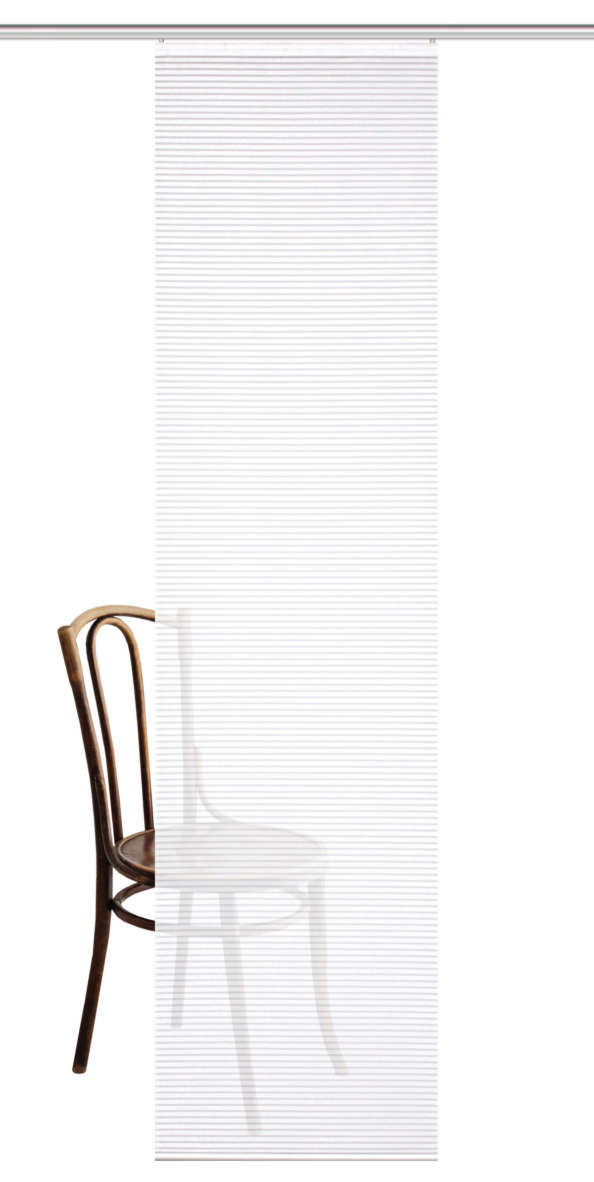 PANELOVÝ ZÁVĚS, 60/245 cm - bílá, Basics, textil (60/245cm)