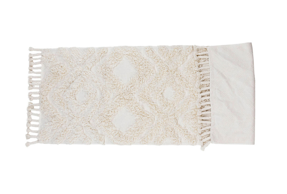 HOCHFLORTEPPICH 200/70 cm Weiß  - Weiß, LIFESTYLE, Textil (200/70cm) - P & B