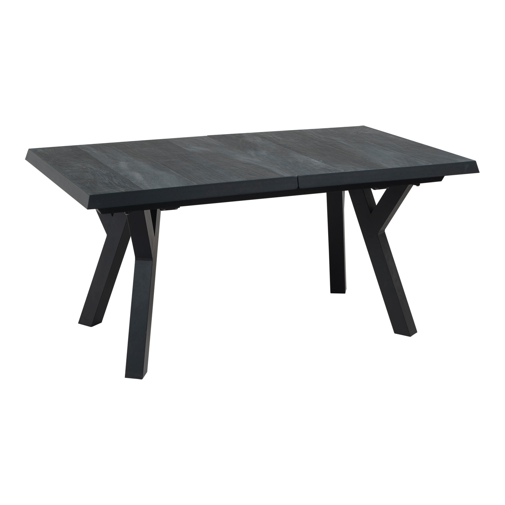 GARTENTISCH Metall, Keramik rechteckig  - Anthrazit, KONVENTIONELL, Keramik/Metall (163/203/93/77cm) - Ambia Garden