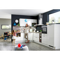 EINBAUKÜCHE FARO  - Weiß, Design, Holzwerkstoff - Moderano