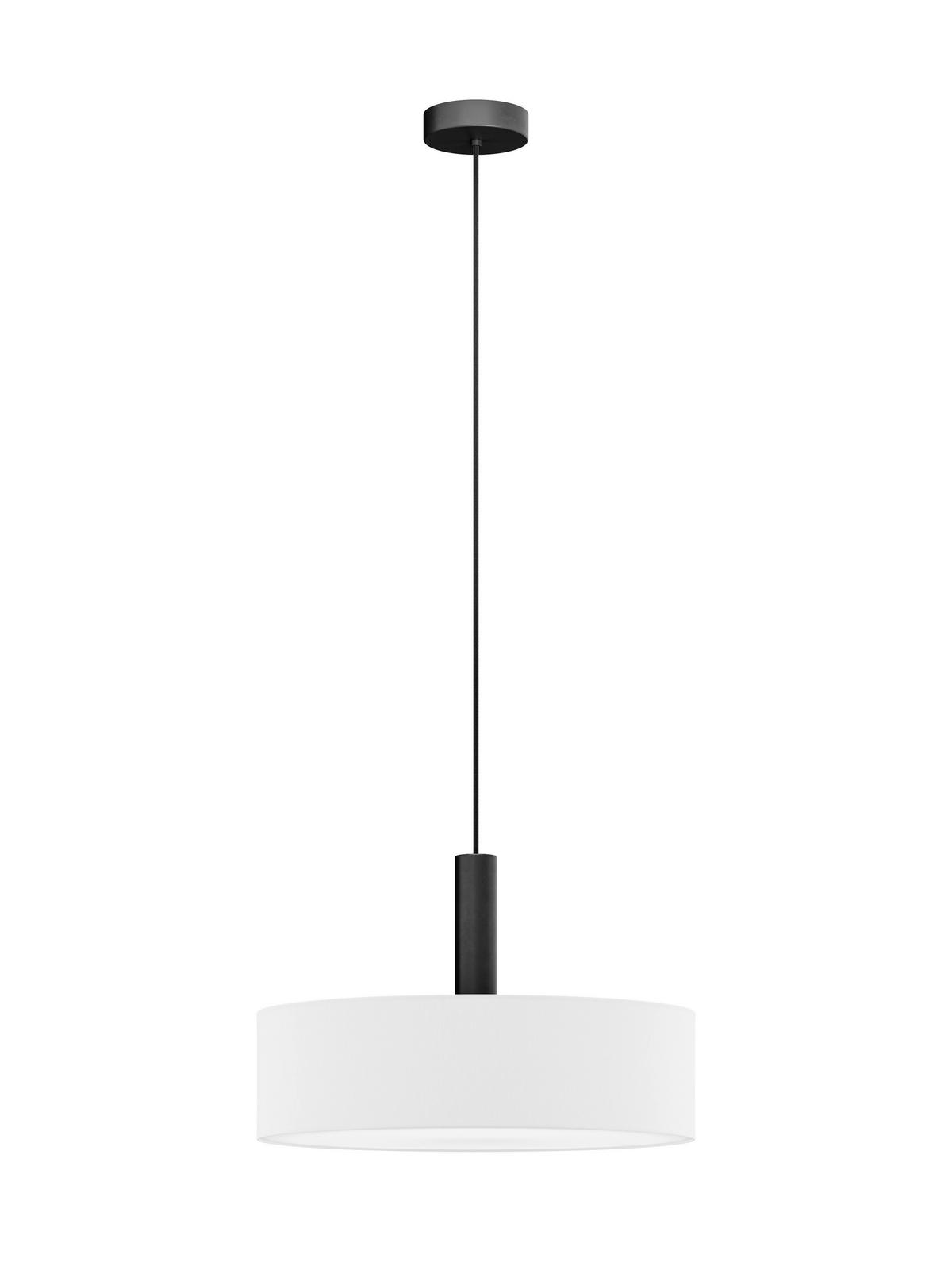 FÜGGŐLÁMPA 50/115 cm  - fehér, Basics, műanyag/textil (50/115cm)