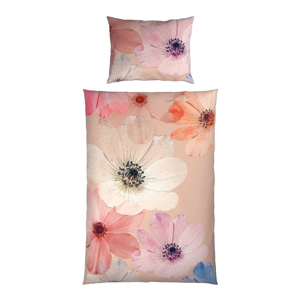 WENDEBETTWÄSCHE Satin 140/200 cm  - Beige, Textil (140/200cm) - Bio:Vio