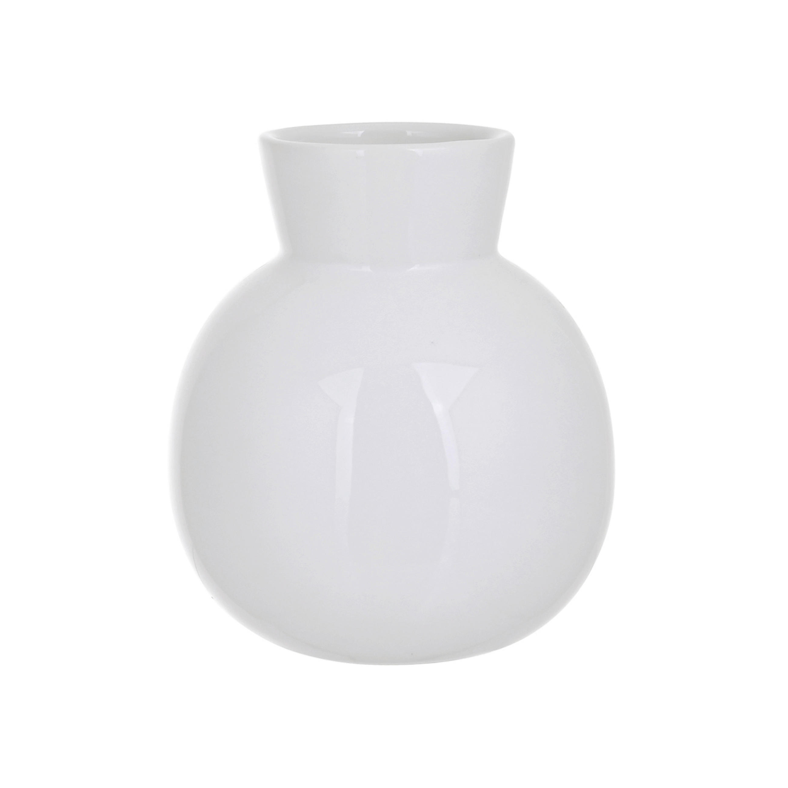 VAZĂ 13.5 cm  - alb, Basics, ceramică (11,6/13,5cm) - Ambia Home