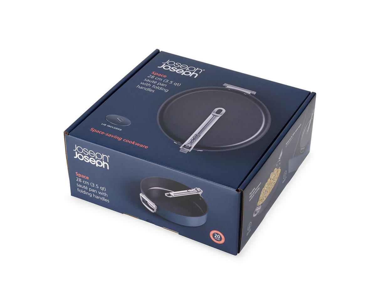 BRATPFANNE Space  - Dunkelblau, Basics, Glas/Kunststoff (28/12,8cm) - Joseph Joseph