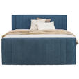 BOXSPRINGBETT 160/200 cm  in Blau  - Blau/Schwarz, KONVENTIONELL, Kunststoff/Textil (160/200cm) - Carryhome