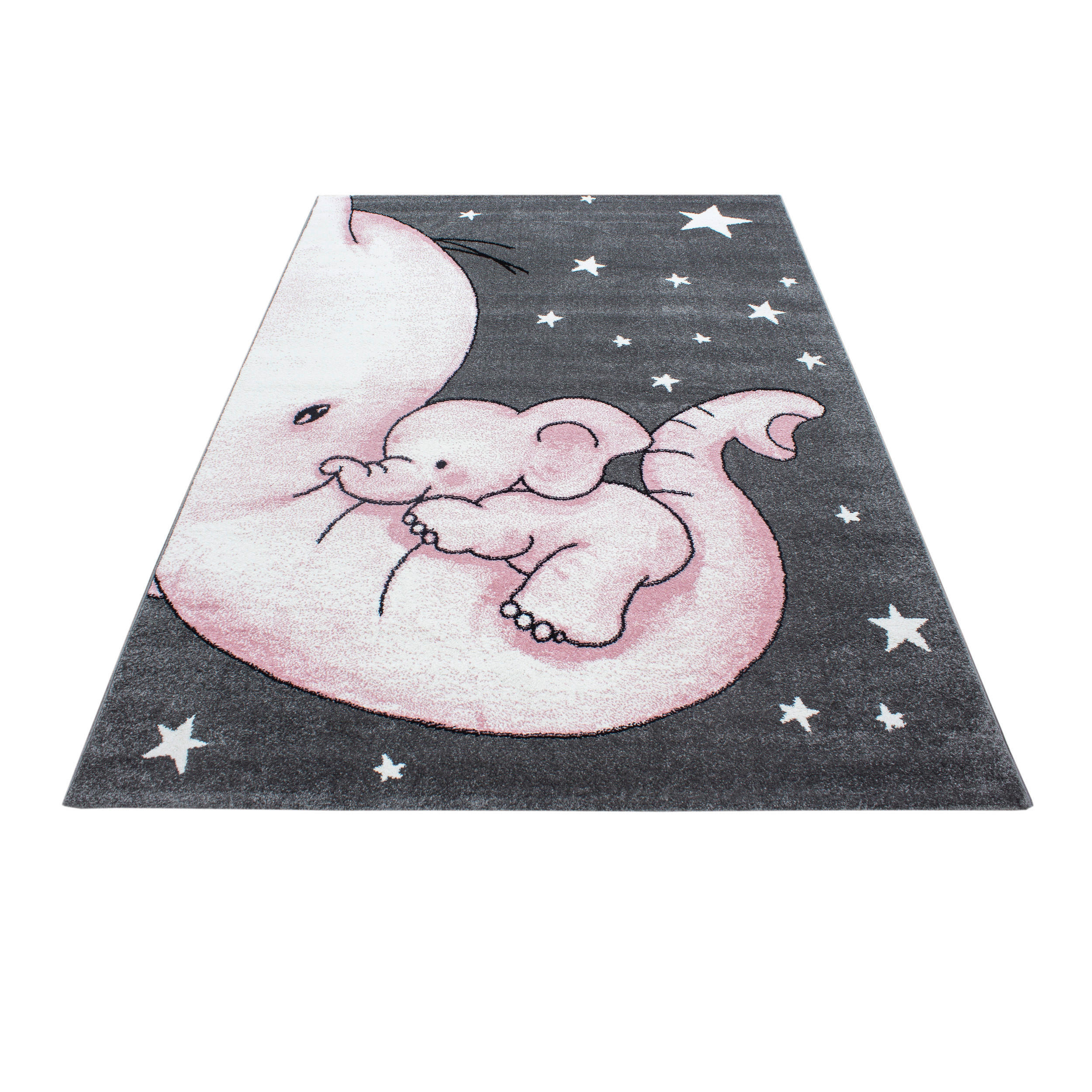 BARNMATTA 80/150 cm Kids 560  - vit/pink, Trend, textil (80/150cm) - Ben'n'jen