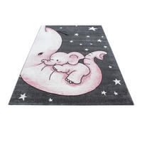 DJEČJI TEPIH 120/170 cm   siva, bijela, pink  Kids 560  - pink/bijela, Trend, tekstil (120/170cm) - Ben'n'jen
