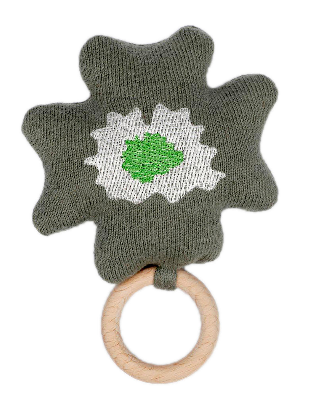 SKALLRA DOLORES  - grön, Natur, trä/textil (10/10cm) - Avelia