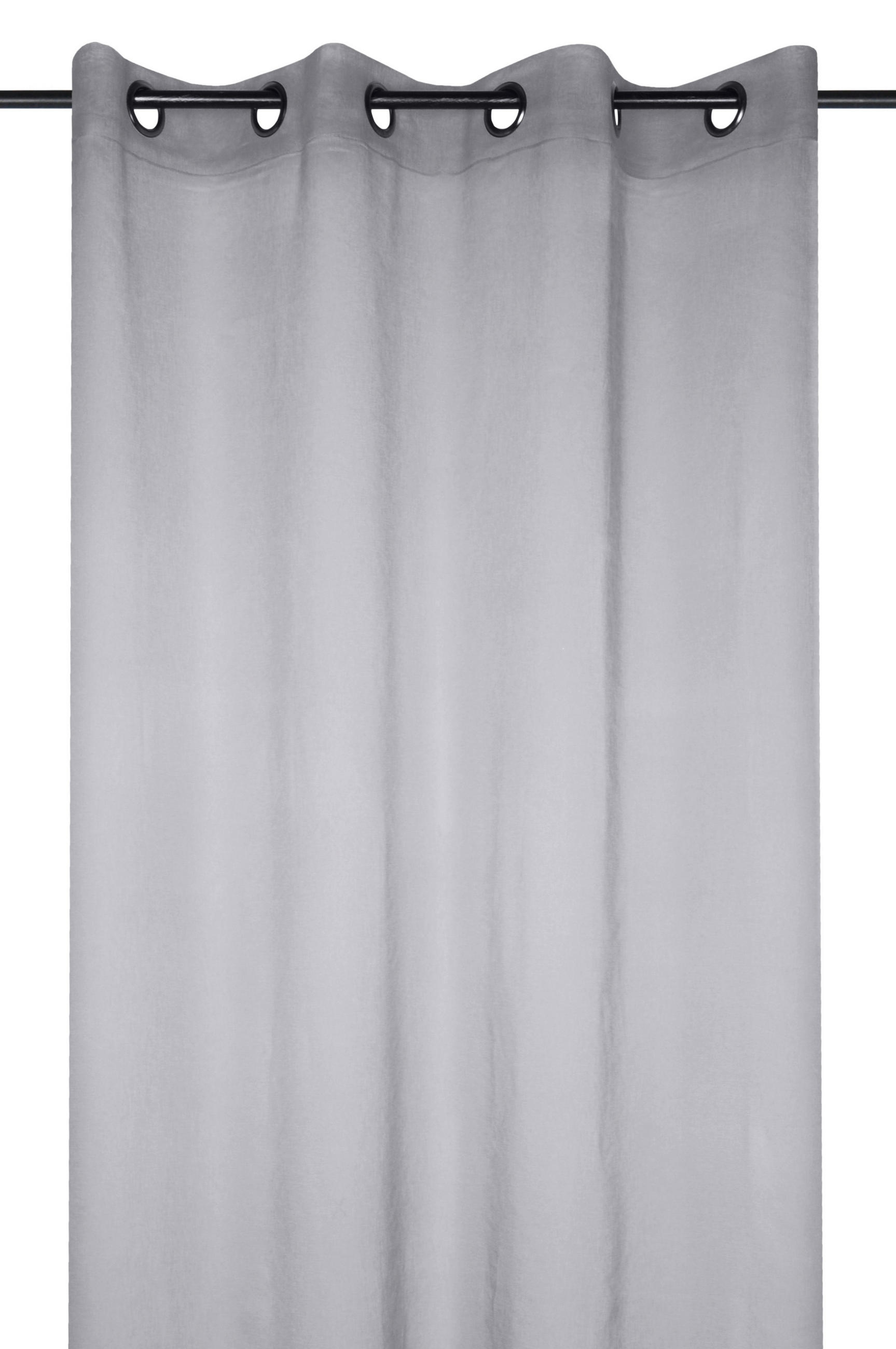 GOTOVA TANKA ZAVESA siva - siva, Osnovno, tekstil (135/260cm)