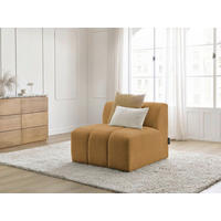 SOFAELEMENT ANNECY Bouclé Gelb  - Gelb/Schwarz, MODERN, Kunststoff/Textil (91/72/91cm)