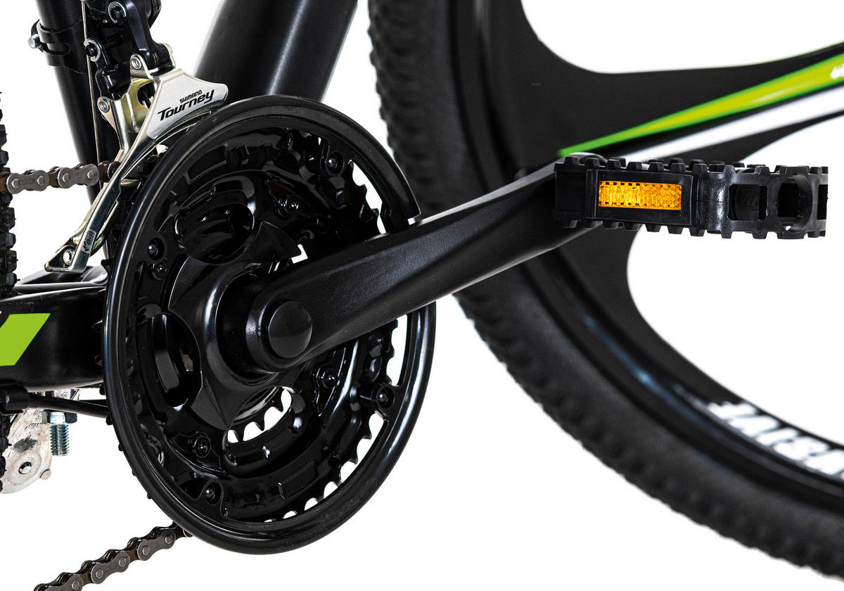 MOUNTAINBIKE 29 Zoll  - Schwarz/Grün, Basics, Metall (139/76/21cm) - Atrigo