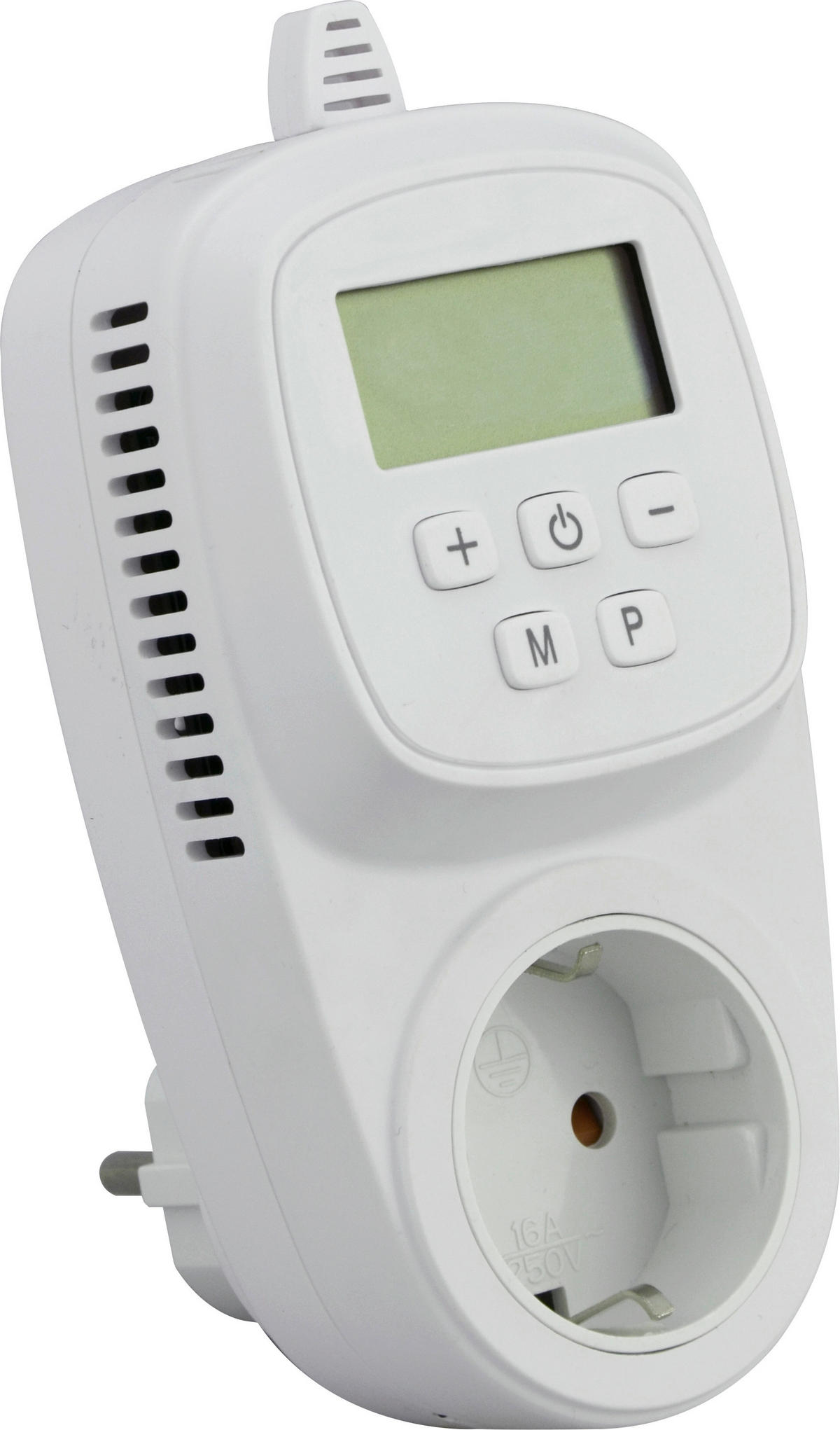 STECKDOSENTHERMOSTAT 14/7/4,2 cm  - Weiß, Basics, Kunststoff (14/7/4,2cm)