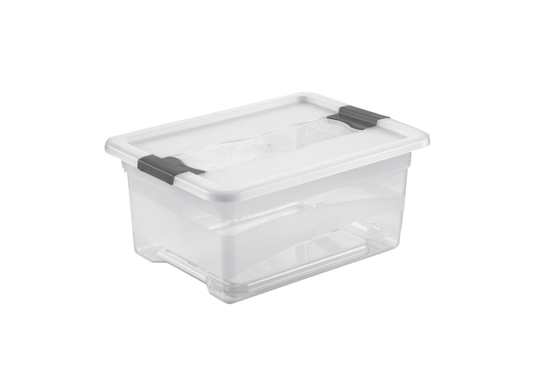 KUTIJA S POKLOPCEM  39,5/29,5/17,5 cm       - prozirno, Basics, plastika (39,5/29,5/17,5cm)
