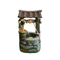 GARTENBRUNNEN - Schwarz/Grau, Basics, Glas/Kunststoff (32/68/37cm) - Gardenson