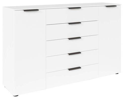 KOMÓD FLIPP - grafitszürke/fekete, Modern, műanyag/faalapú anyag (160/100/42cm) - Rauch Möbel