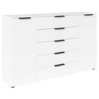 KOMÓD 160/100/42 cm  - grafitszürke/fekete, Modern, műanyag/faalapú anyag (160/100/42cm) - Rauch Möbel