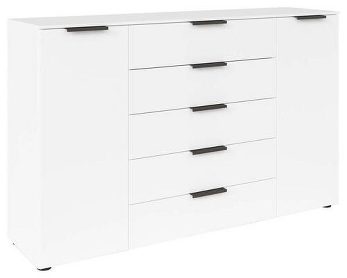 KOMÓD 160/100/42 cm  - grafitszürke/fekete, Modern, műanyag/faalapú anyag (160/100/42cm) - Rauch Möbel
