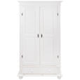 GARDEROBENSCHRANK in 110/192/58 cm - Schwarz/Weiß, LIFESTYLE, Holz/Metall (110/192/58cm) - Landscape