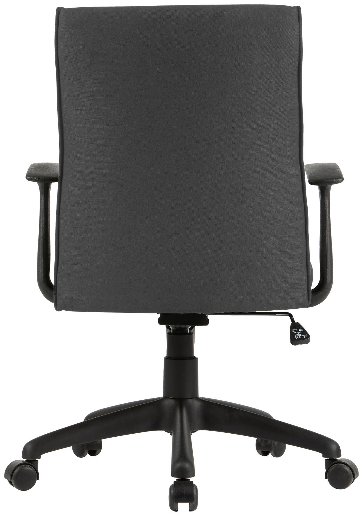 DREHSTUHL  in Webstoff Schwarz  - Schwarz, MODERN, Kunststoff/Textil (56/92,5-100,5/61,5cm) - MID.YOU