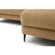 ECKSOFA in Flachgewebe Gelb  177/253 cm  - Gelb/Schwarz, Design, Textil/Metall (177/253cm) - Dieter Knoll