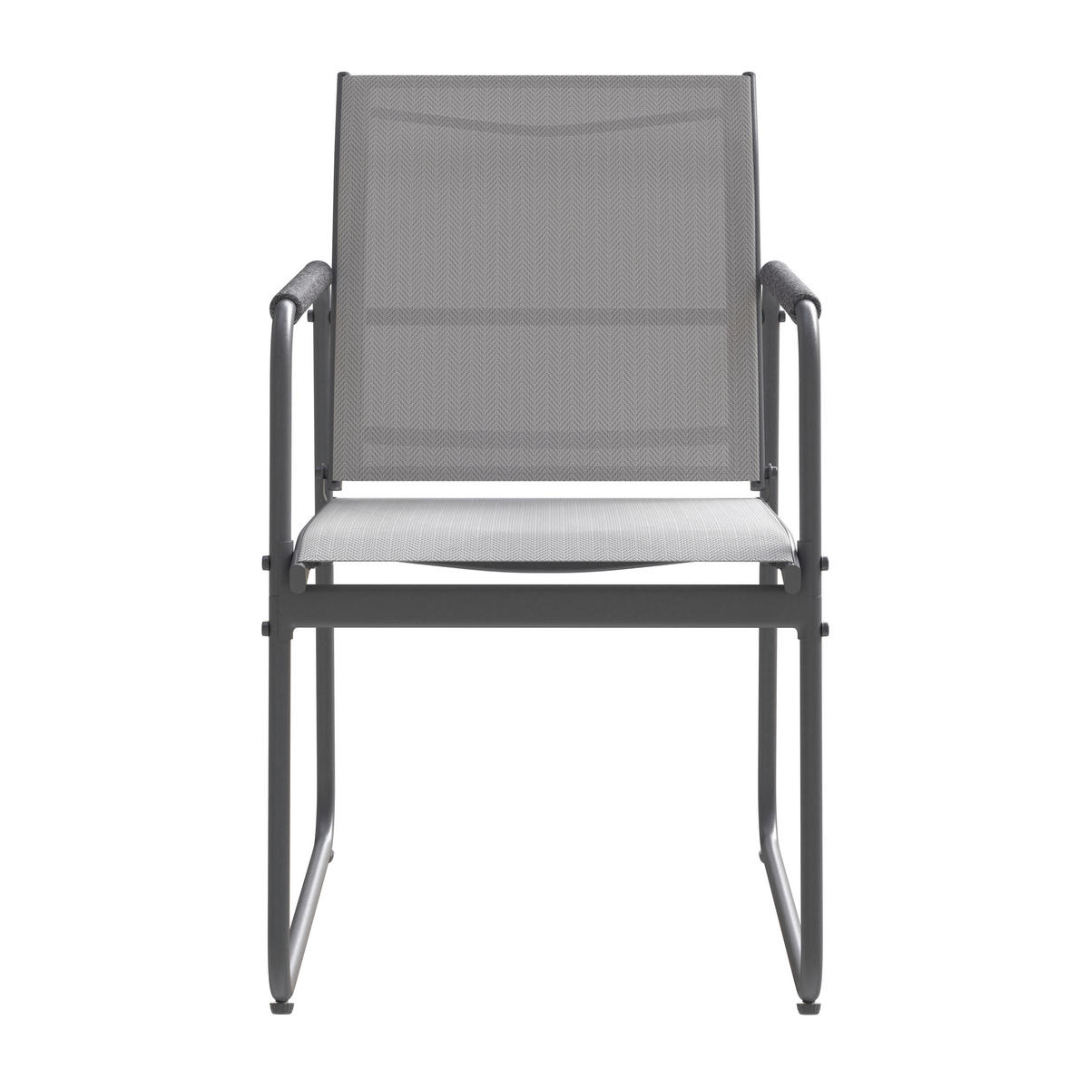 BALKONSET  3-teilig  - Grau, MODERN, Textil/Metall (49.5/83.5/60cm) - Ambia Garden