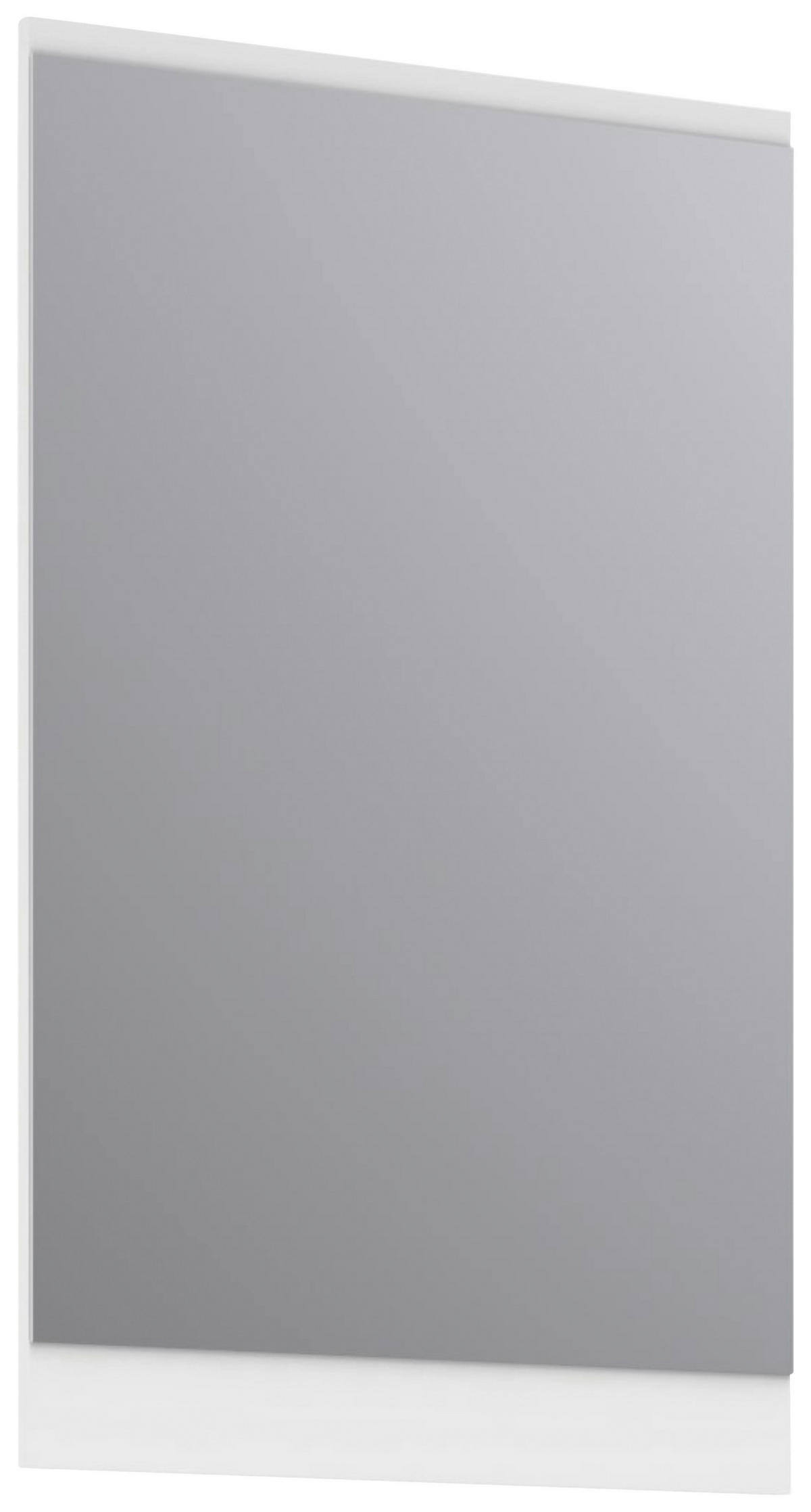 STENSKO OGLEDALO, 53/86/2 cm leseni material  - bela, Moderno, leseni material (53/86/2cm) - Voleo