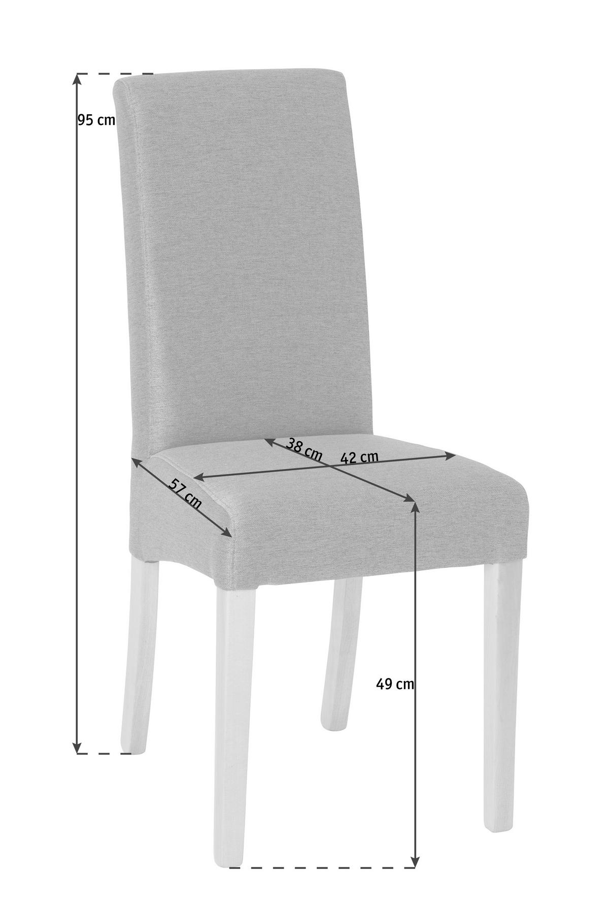 STUHL  in Webstoff Holz, Textil  - Buchefarben/Braun, KONVENTIONELL, Holz/Textil (42/95/57cm) - Carryhome