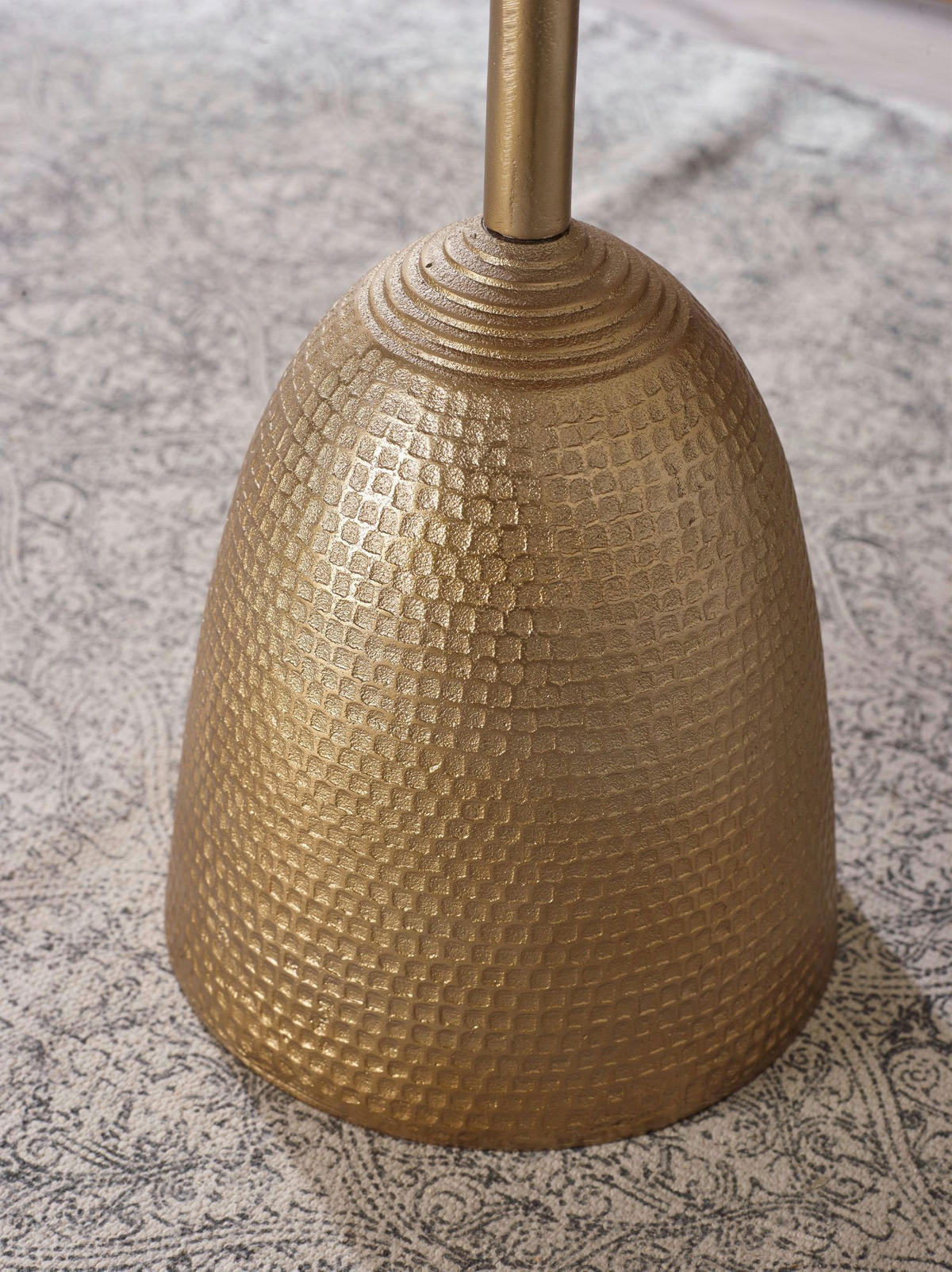 ODKLÁDACÍ STOLEK, barvy zlata - barvy zlata, Design, kov (33/33/53cm) - MID.YOU