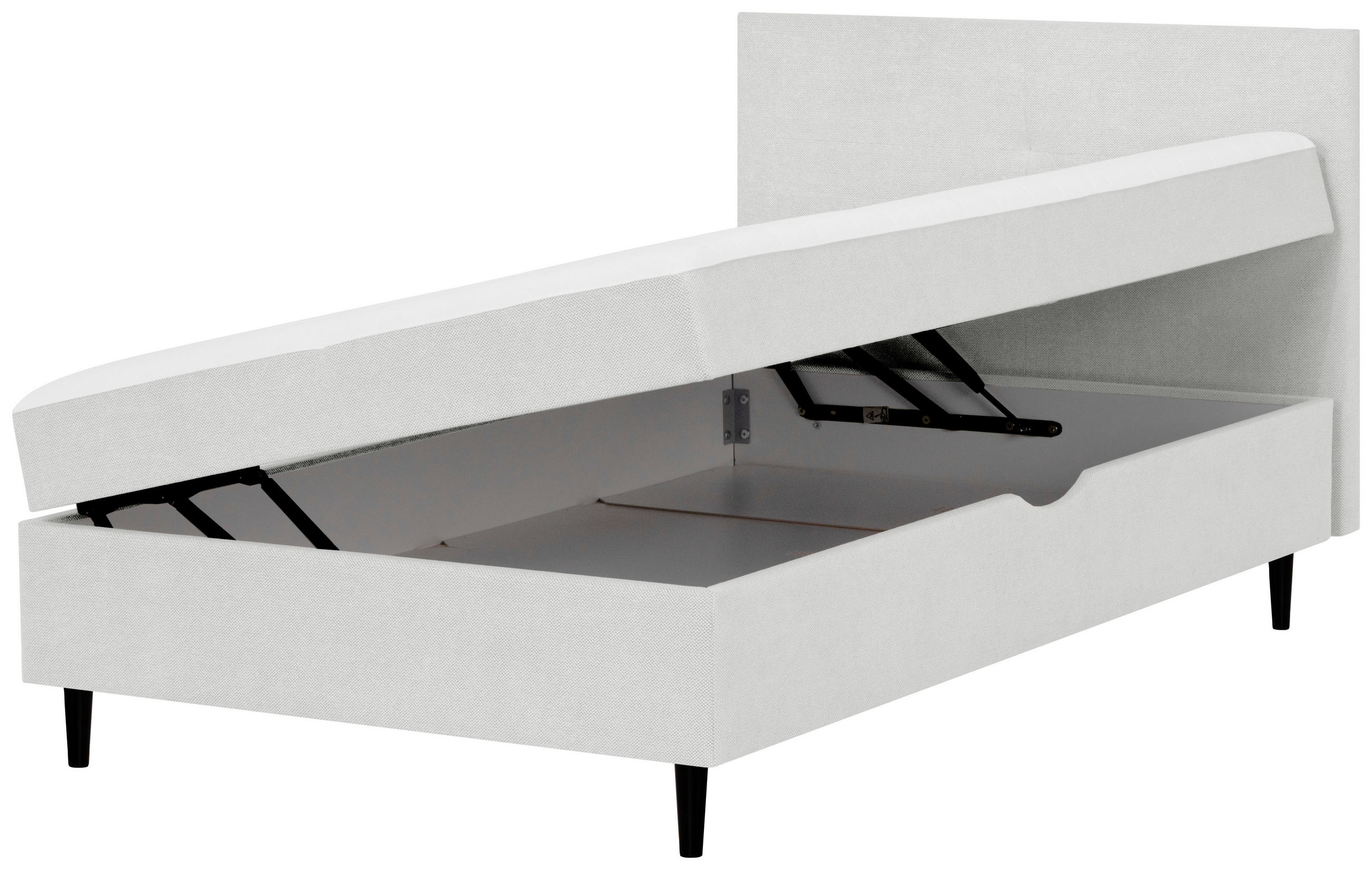 BOXBETT 120/200 cm  in Grau  - Grau, Konventionell, Textil (120/200cm) - P & B