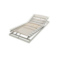 LATTENROST 90/200 cm Kopfteil, Fußteil verstellbar, Buche  - Birkefarben/Grauweiß, Basics, Holz (90/200cm) - Schlaraffia