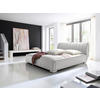 POLSTERBETT 180/200 cm  in Weiss  - Chromfarben/Weiss, Design, Holz/Textil (180/200cm) - Xora