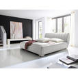 POLSTERBETT Bettkasten, Lattenroste Weiß 180/200 cm  - Chromfarben/Weiß, Design, Holz/Textil (180/200cm) - Xora