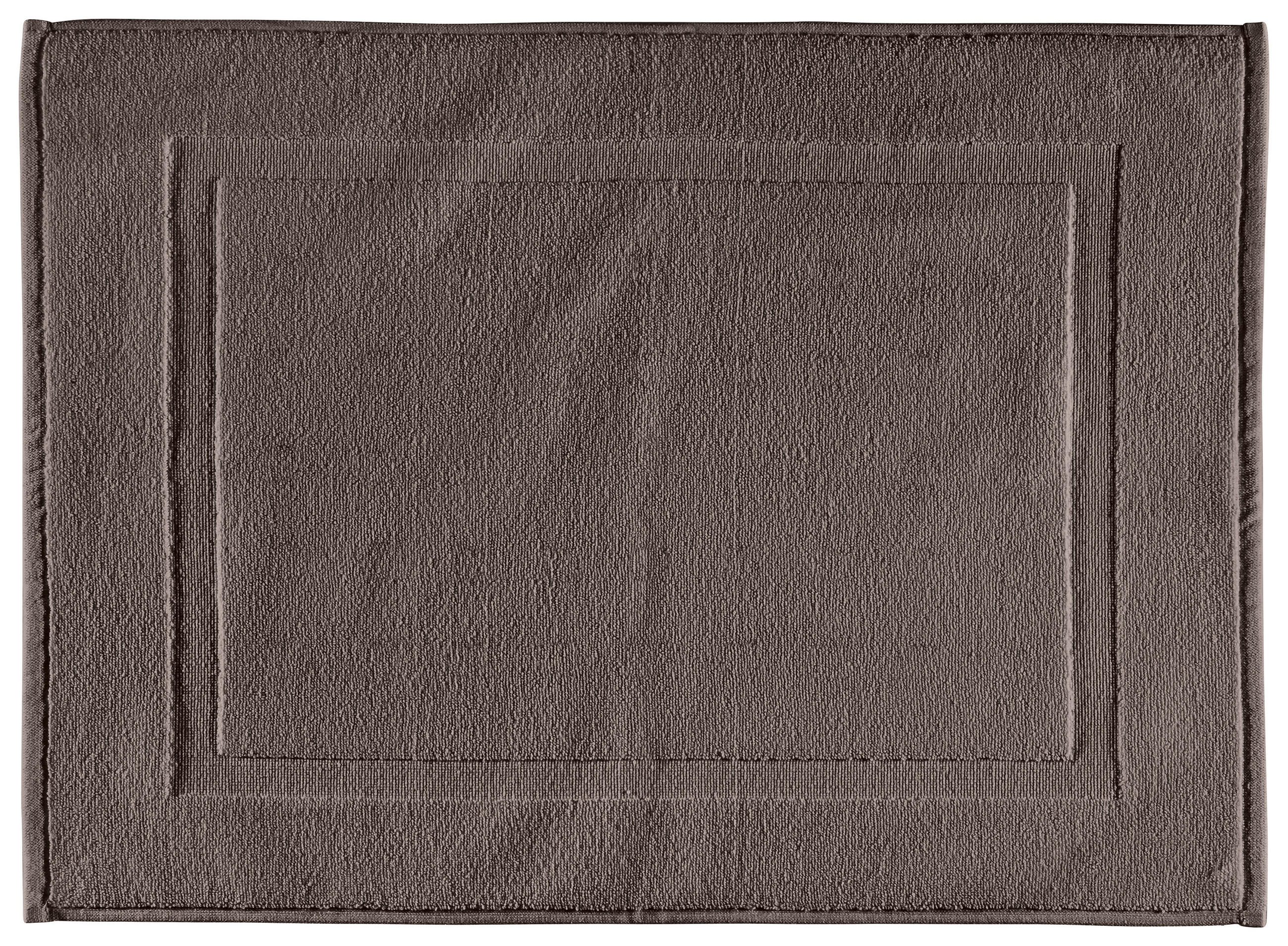 PROSTIRKA ZA KUPATILO QUATTRO  braon 70/50 cm  - braon, Osnovno, tekstil (70/50cm) - Esposa