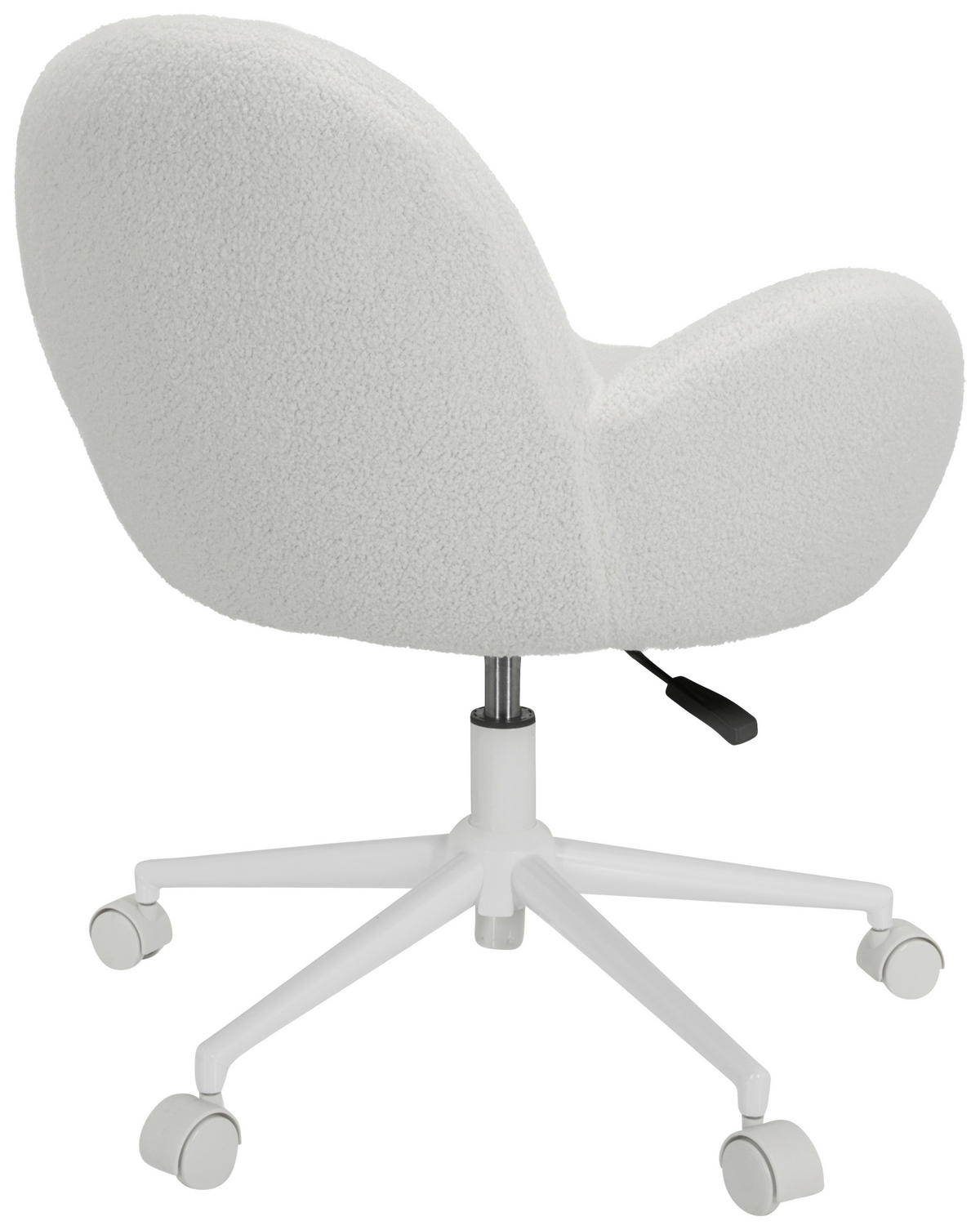 JUGENDDREHSTUHL Teddystoff Weiß  - Weiß, MODERN, Kunststoff/Textil (63/67/64cm) - MID.YOU