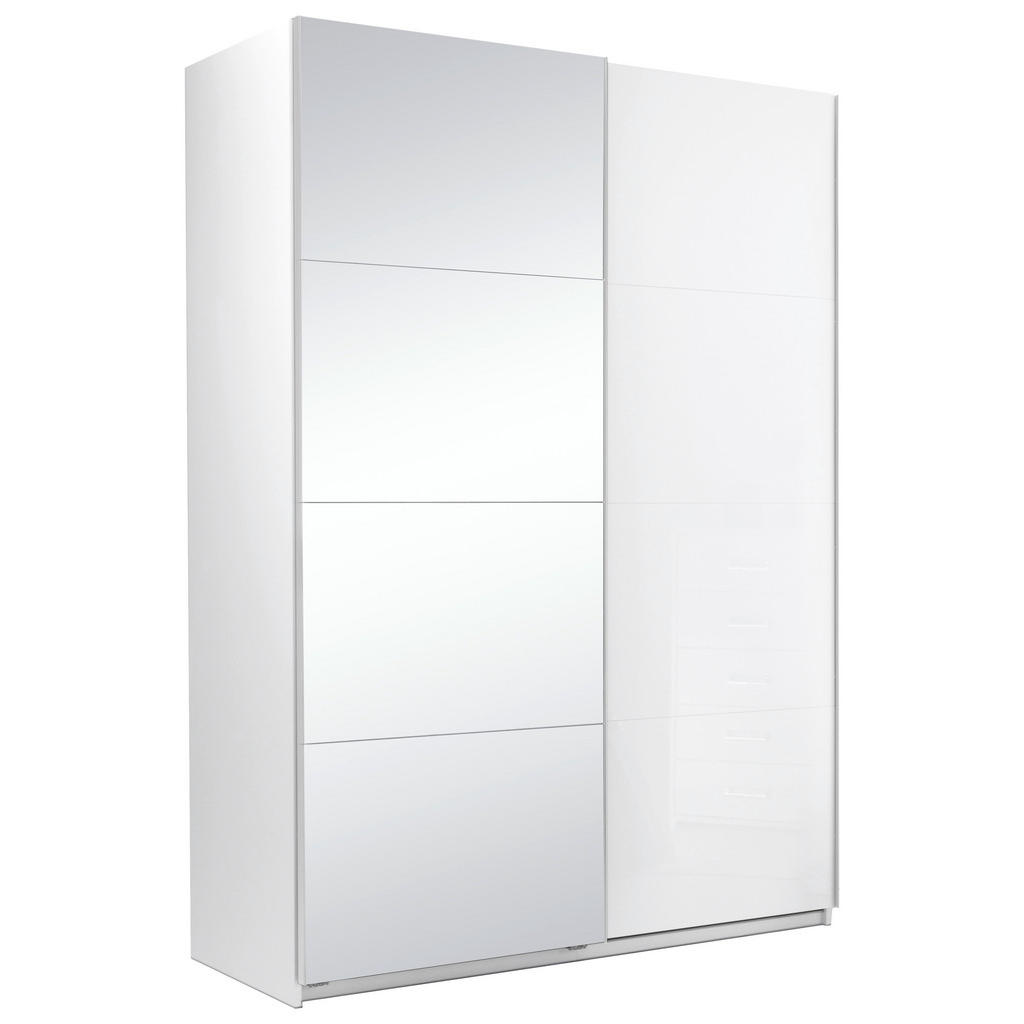 P & B SKRIŇA S POSUVNÝMI DVERAMI, biela, 150/210/62 cm