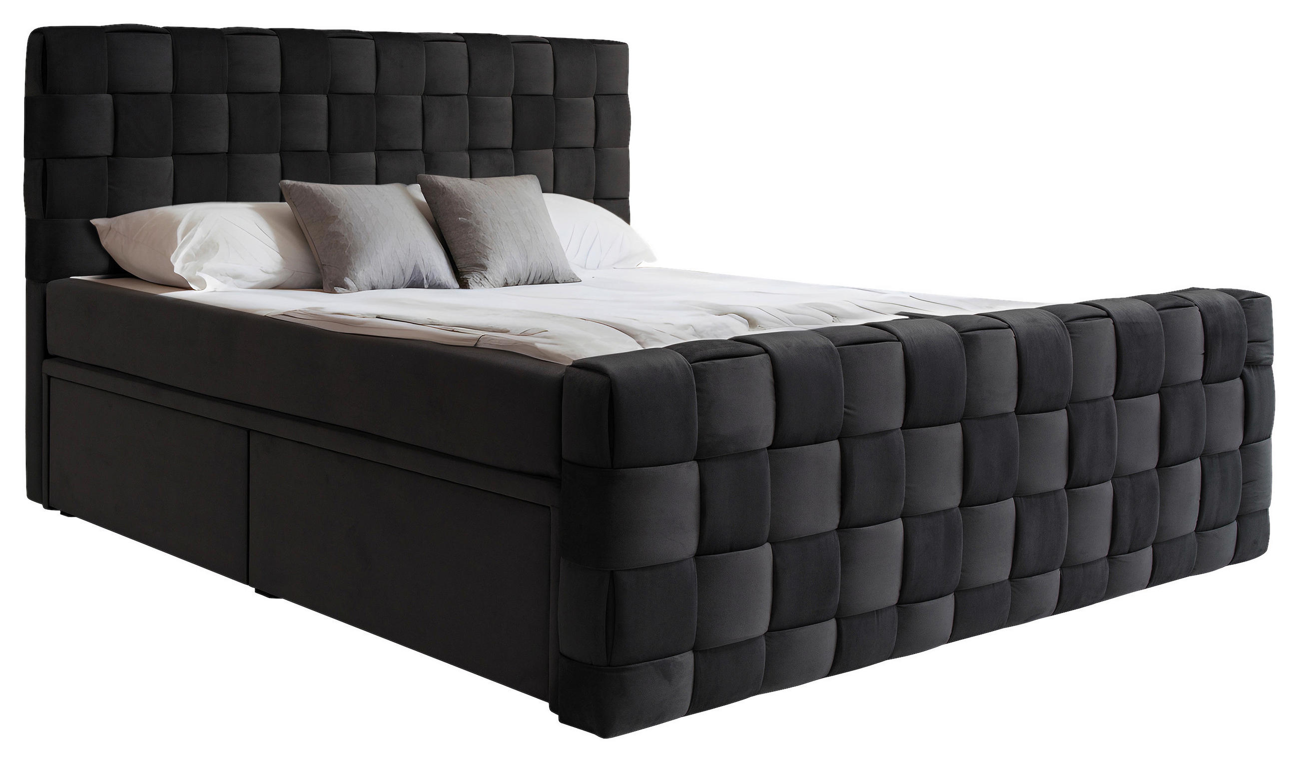 AMERICKÁ POSTEĽ, 140/200 cm, čierna - čierna, Modern, textil (140/200cm) - Livetastic