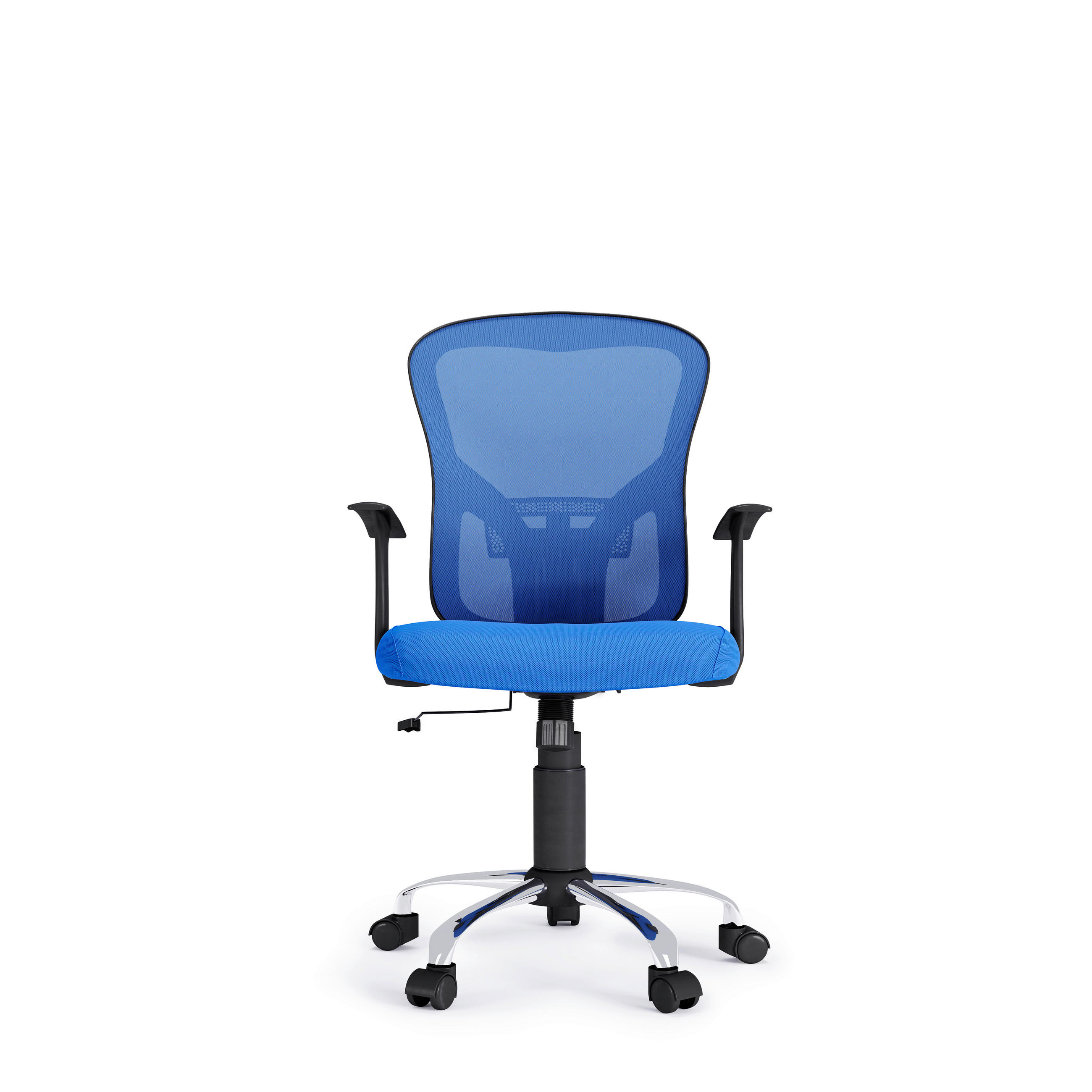 DREHSTUHL  in Blau  - Blau/Silberfarben, Design, Kunststoff/Textil (62/109/62cm) - MID.YOU