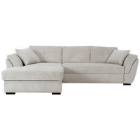 ECKSOFA Greige  - Greige/Schwarz, KONVENTIONELL, Kunststoff/Textil (187/278cm) - MID.YOU