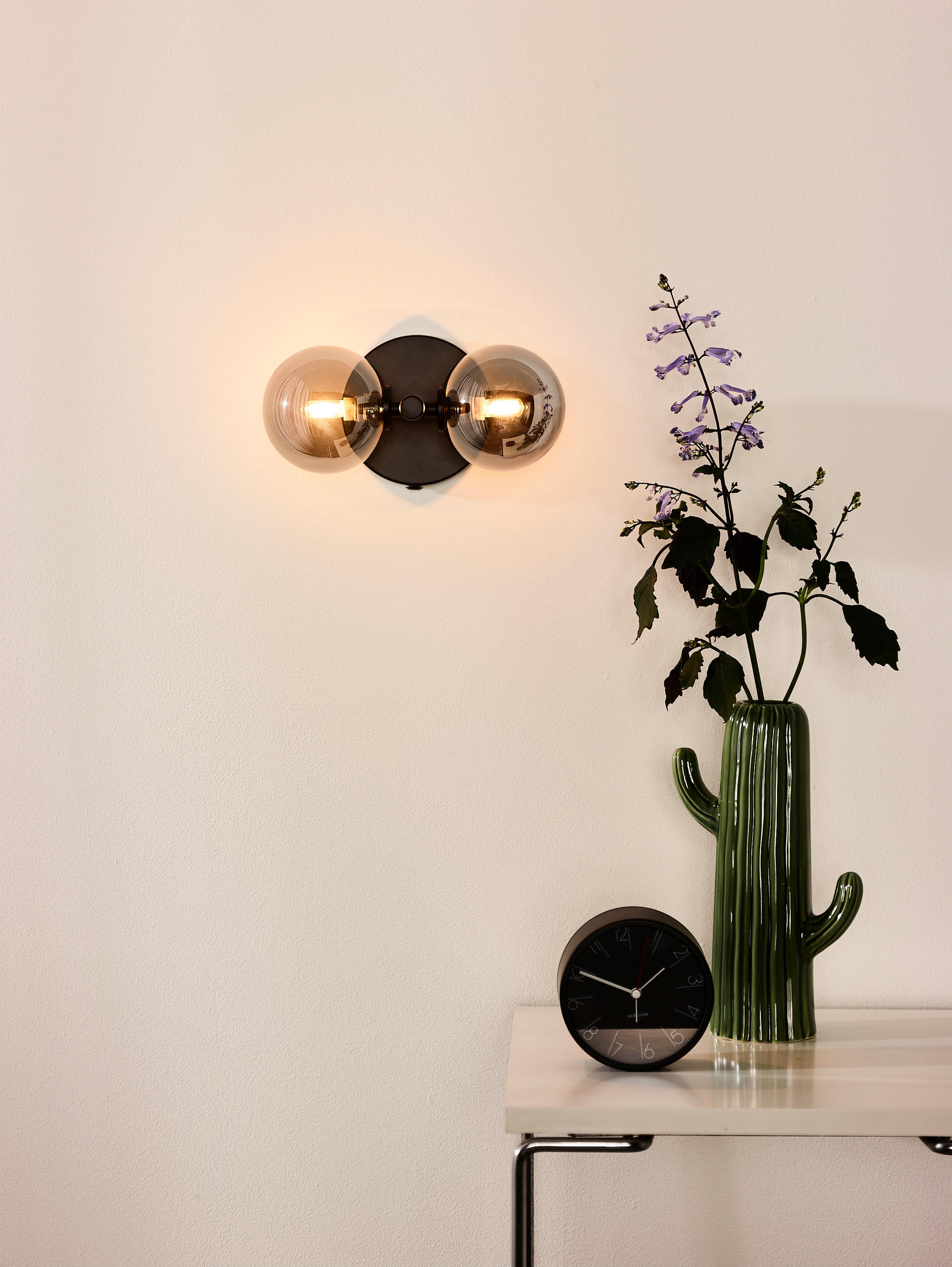 WANDLEUCHTE 12/15/22 cm   - Schwarz, Design, Glas (12/15/22cm) - Lucide