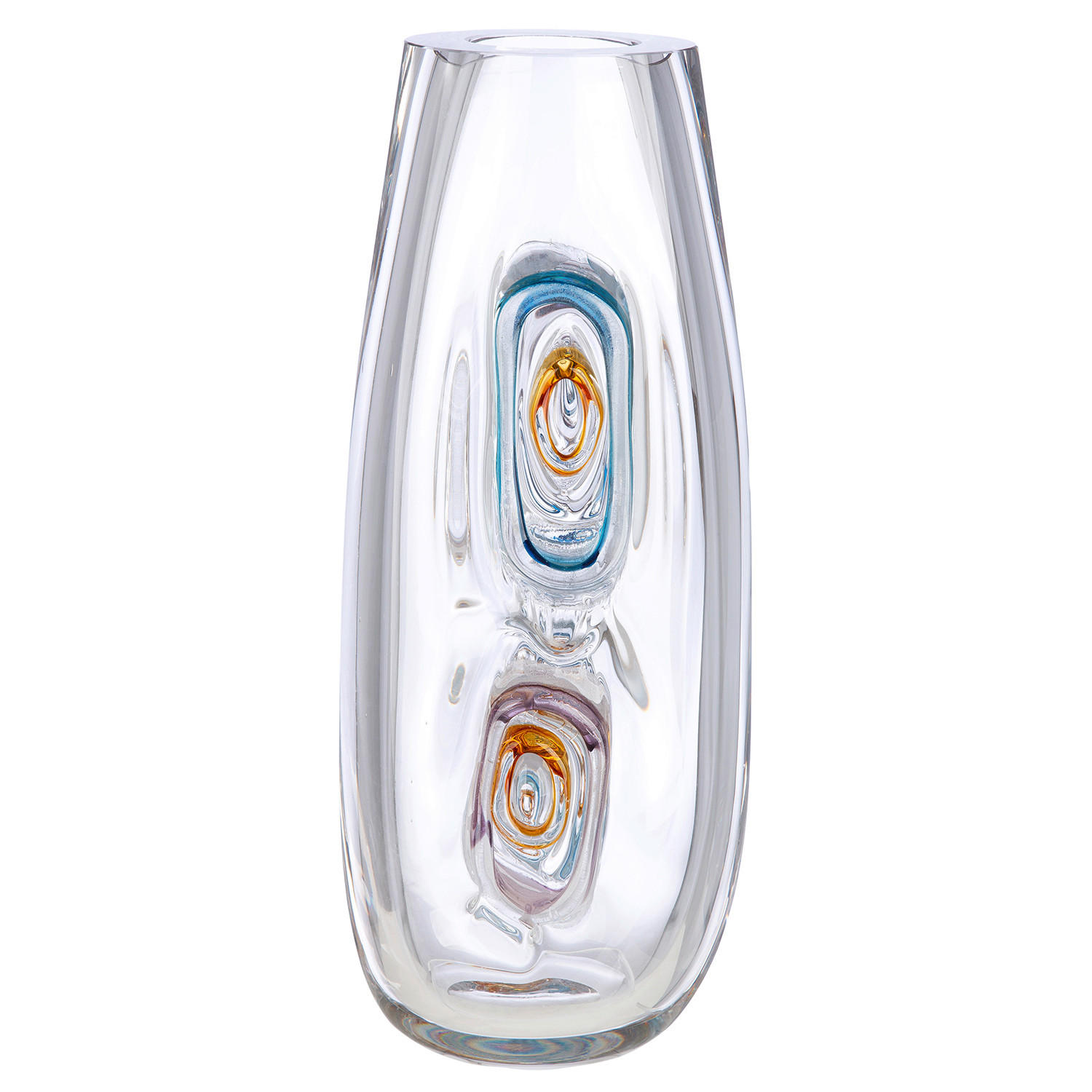 DEKOVASE  - Klar/Multicolor, Basics, Glas (15/39,5/14cm)