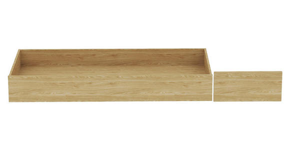 BETTSCHUBKASTEN Eichefarben  - Eichefarben, KONVENTIONELL, Holzwerkstoff (149,5/21/68,5cm) - Hom`in