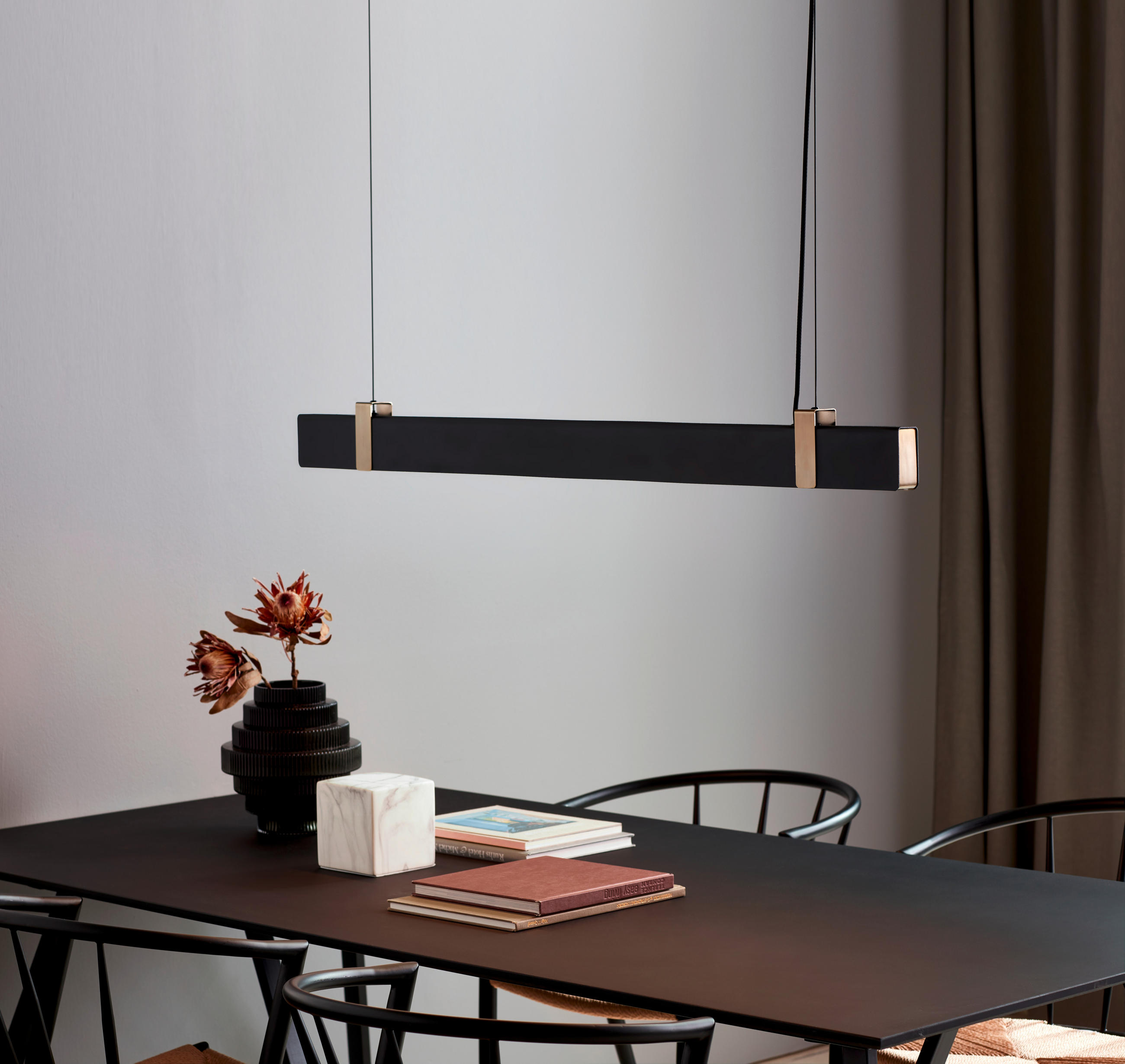 HÄNGELEUCHTE 115/4,3 cm  - Schwarz, Design, Metall (115/4,3cm) - Nordlux
