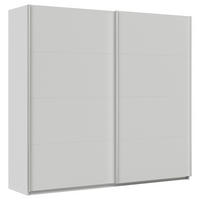 SCHWEBETÜRENSCHRANK  in Seidengrau  - Seidengrau/Alufarben, KONVENTIONELL, Holzwerkstoff/Metall (225/229/62cm) - Xora