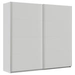 SCHWEBETÜRENSCHRANK  in Seidengrau  - Seidengrau/Alufarben, KONVENTIONELL, Holzwerkstoff/Metall (225/210/62cm) - Xora