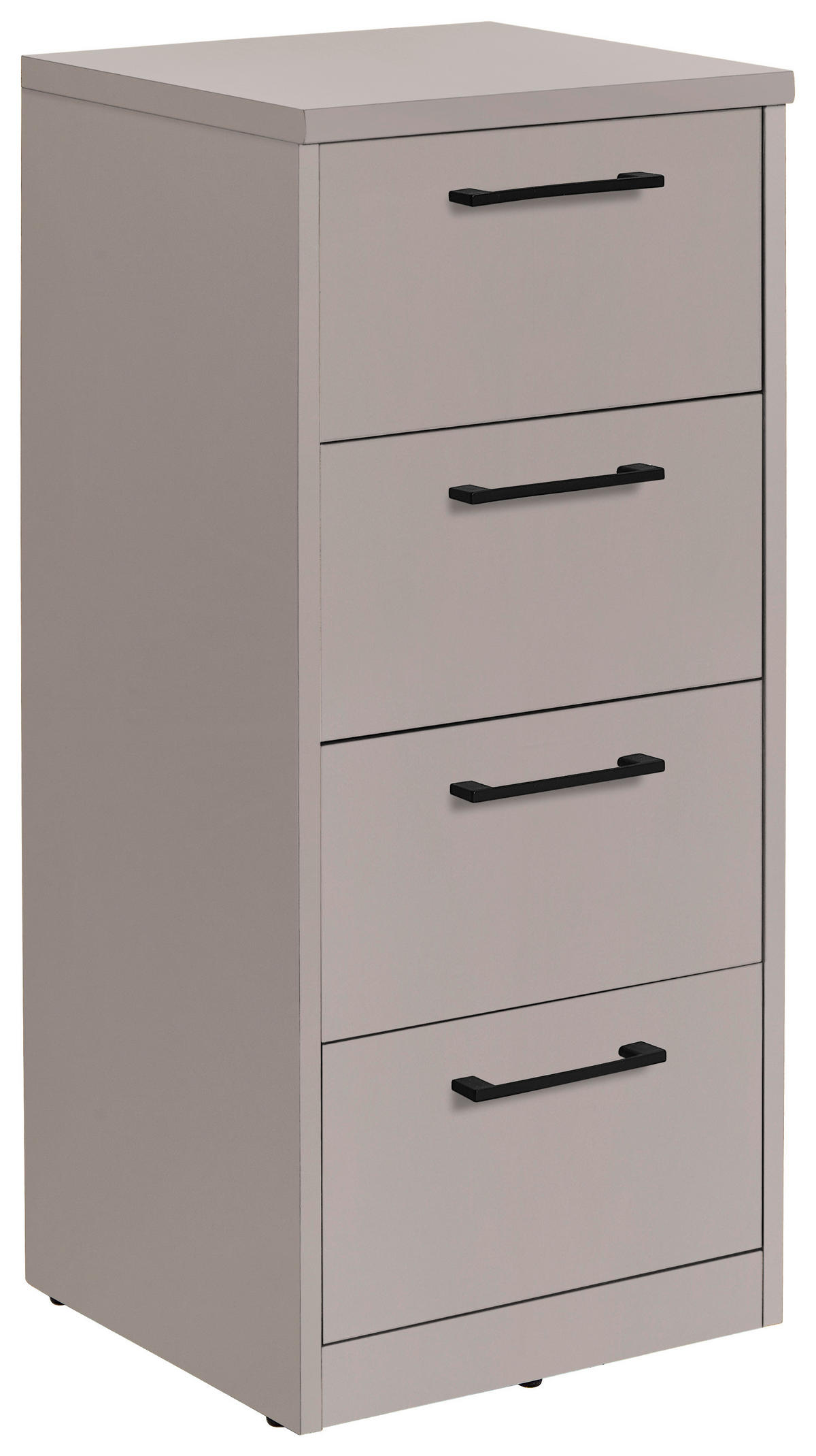 KOMMODE  in 38/84/36 cm  - Kaschmir/Schwarz, Basics, Holzwerkstoff/Kunststoff (38/84/36cm) - Xora