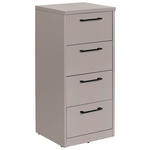 KOMMODE  in 38/84/36 cm  - Kaschmir/Schwarz, Basics, Holzwerkstoff/Kunststoff (38/84/36cm) - Xora