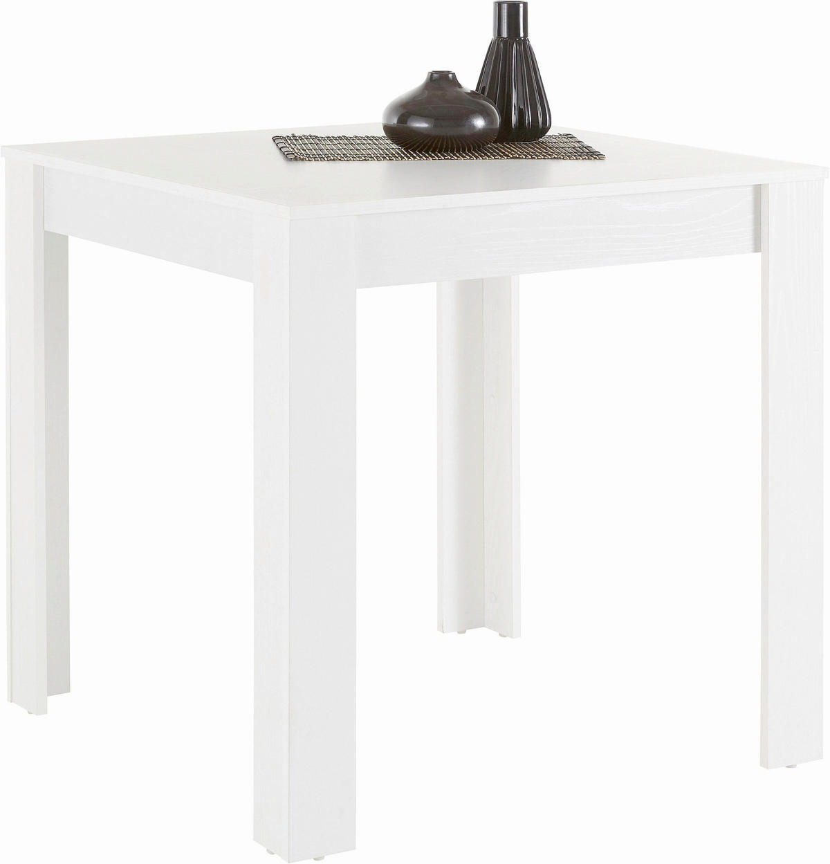 ESSTISCH in Holzwerkstoff 80/75/80 cm   - Weiß, Design, Holzwerkstoff (80/75/80cm) - MID.YOU