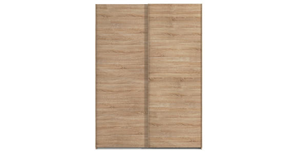 SCHWEBETÜRENSCHRANK 162/223/68 cm 2-türig Sonoma Eiche  - Sonoma Eiche, Design, Holzwerkstoff/Kunststoff (162/223/68cm) - Novel